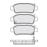ТОРМОЗНЫЕ КОЛОДКИ DBS3271 (T1343) * TOYOTA PREVIA 2000-2008 ЗАДН.