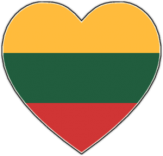 Autocolante pentru automobil "Inima Lituaniei"