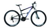 Biciclete FORWARD RAPTOR 275 2.0 disc 275 18 ск. рост 16 черный/фиолетовый