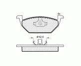 PLACUTE FRANA DBS2091 SP136 T1163 SKODA OCTAVIA VW BORA GOLF IV FATA + SENZOR