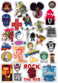 Stickere auto "Stickerbomb/ Вариант 51"