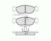 ТОРМОЗНЫЕ КОЛОДКИ DBS2072 SP214 T1075