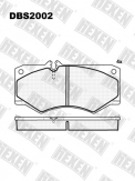 ТОРМОЗНЫЕ КОЛОДКИ DBS2002 (SP 104) (T0311) * MERCEDES BUS 210-410 ПЕР.