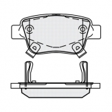 ТОРМОЗНЫЕ КОЛОДКИ DBS3299 (SP 369) (T3130) * TOYOTA AVENSIS,COROLLA,PREVIA ЗАДН.