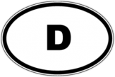 Abtibilduri pentru automobil "D - Germania" Abtibilduri pentru automobil "D - Germania"