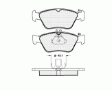 КОЛОДКИ DBS2085 SP226 T1091 MERCEDES C-CLASSE W202 E-CLASSE W210 ПЕР. +ДАЧИК