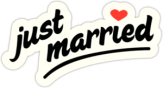 Abtibilduri auto "Just Married - 2"