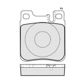 ТОРМОЗНЫЕ КОЛОДКИ DBS2076 SP255 T1050 MERCEDES C W202 203 E W210 S W140 220 ЗАДН.