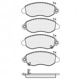 PLACUTE FRANA DBS2362 SP281 T9098 FORD TRANSIT 00- FATA TRACTIUNE SPATE