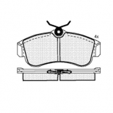 ТОРМОЗНЫЕ КОЛОДКИ DBS3033 (SP157) (T5063) NISSAN ALMERA II (N16), PRIMERA (P10,P11) ПЕР.