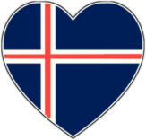 Наклейки на авто "Исландия сердце"