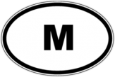 Stickere pentru auto "M - Malta" Stickere pentru auto "M - Malta"