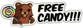 Стикеры на авто "Free Candy"