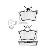 ТОРМОЗНЫЕ КОЛОДКИ DBS2371 (SP 616) (SP 113+ДАЧИК) (T5138) *