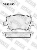 ТОРМОЗНЫЕ КОЛОДКИ DBS2453 (SP 321) (T1377)* SKODA OCTAVIA,SUPERB/ VW CADDY,GOLF,JETTA,PASSAT,TOURAN ЗАДН.