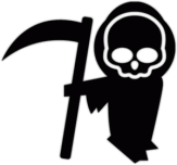 Sticker pentru automobil "Grim Reaper"