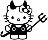 Stickere auto "Hello Kitty - Devil"
