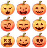 Abtibilduri pentru auto "Dovleci - Set"