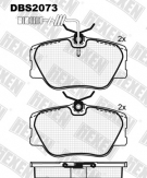 ТОРМОЗНЫЕ КОЛОДКИ DBS2073 (SP 167) (T5005) * MERCEDES E-CLASSE(W124) ПЕР.