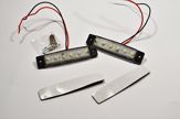 Dimensiuni laterale alb dreptunghiular 6 LED 12V