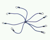 Frânghie legată bagaj 1 bucată L=150 cm D=10 mm