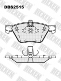 ТОРМОЗНЫЕ КОЛОДКИ DBS2515 (SP 427) (T1448) * BMW 1 (E81, E82) 3 (E90, E91), 5 (E60, E61), X1 (E84) ПЕР.