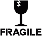 Stickere pentru automobil "Fragile - fragile" Stickere pentru automobil "Fragile - fragile"