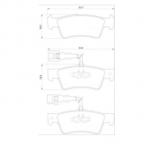 ТОРМОЗНЫЕ КОЛОДКИ DBS2555 (T1609) * VW TOUAREG, TRANSPORTER T5 ЗАДН.