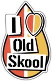 Autocolante pentru automobil "I Love Old Skool"