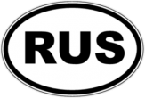 Stickere auto "RUS" Stickere auto "RUS"