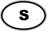 Autocolante pentru automobil "S - Suedia" Autocolante pentru automobil "S - Suedia"