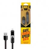 Cablu incarcator 2+1 CW050 black