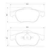 ТОРМОЗНЫЕ КОЛОДКИ DBS2568 (T1690) * RENAULT MEGANE II,SCENIC II 2005- ПЕРЕД.