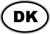 Stickere pentru automobil "DK - Danemarca" Stickere pentru automobil "DK - Danemarca"