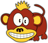 Autocolante auto "Maimuță cu ochi mari"