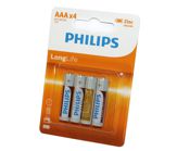 Philips LongLife R03/AAA batteries set of 4 pcs Blister