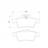 ТОРМОЗНЫЕ КОЛОДКИ DBS2493 (SP 357/1) (T1489) * CITROEN/JAGUAR/OPEL/RENAULT/SAAB ЗАДН.