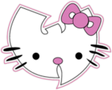 Autocolante "Hello Kitty Woo-Tang"