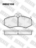 ТОРМОЗНЫЕ КОЛОДКИ DBS2106 (SP 624) (T1168) * MERCEDES V-CLASSE, VITO CDI ПЕР/