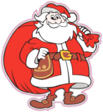 Autocolante "Moș Crăciun 4"