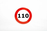 Indicator auto reflectorizant limită viteză 110 km FL110