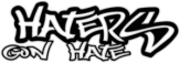 Автомобильная наклейка "Haters Gon Hate"