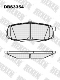 ТОРМОЗНЫЕ КОЛОДКИ DBS3354 (SP 480) (T1750)* LEXUS LX/ TOYOTA LAND CRUISER,SEQUOIA,TUNDRA ЗАДН.