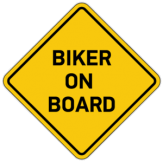Stickere pentru automobil "Biker on Board/ Знак"