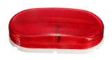 Marcator lateral roșu/alb LED oval