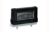 Lampa pentru placa de inmatriculare F-414 neagra