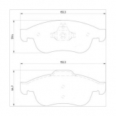 ТОРМОЗНЫЕ КОЛОДКИ DBS2605 (T1894) * RENAULT MEGANE III ПЕР.
