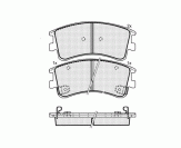 PLACUTE FRANA DBS3067 SP444 T1429 MAZDA 6 -07 FATA