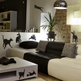 Autocolante pentru automobil "Pisicile"