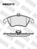 ТОРМОЗНЫЕ КОЛОДКИ DBS2572 (T1624) * MERCEDES C-CLASS (W204), E-CLASS (W212) ПЕР.